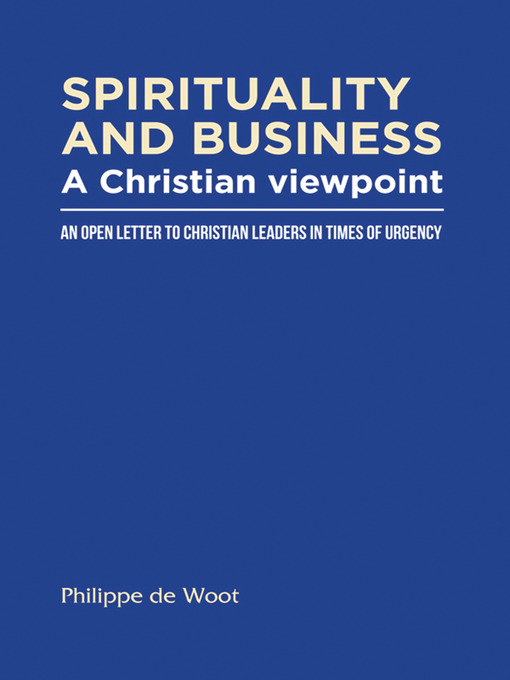 Title details for Spirituality and Business by Philippe de Woot - Available